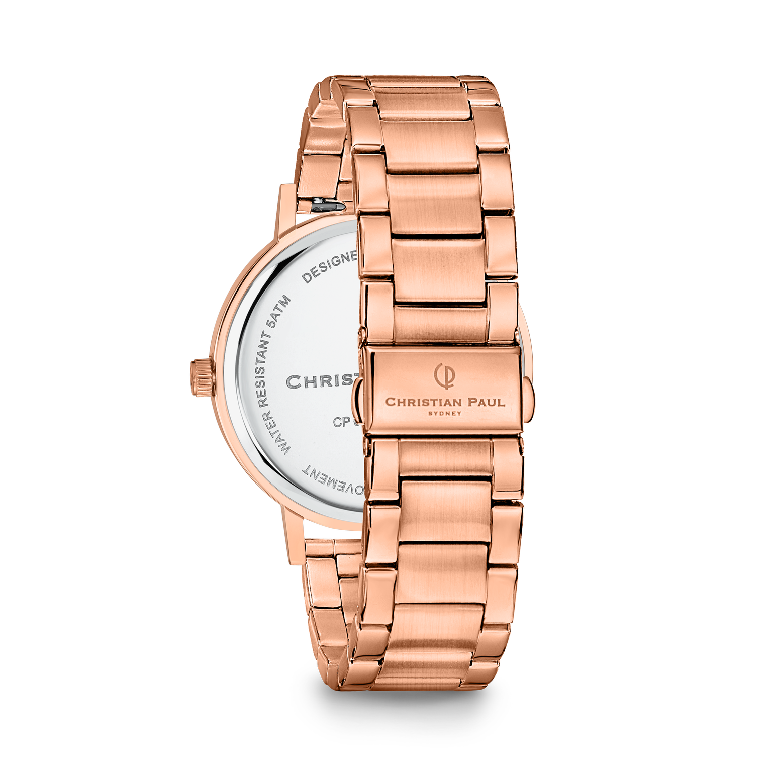 Luxury black and rose gold dial rose gold link watch