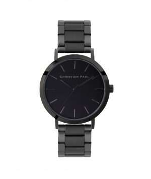 Luxury all black link watch