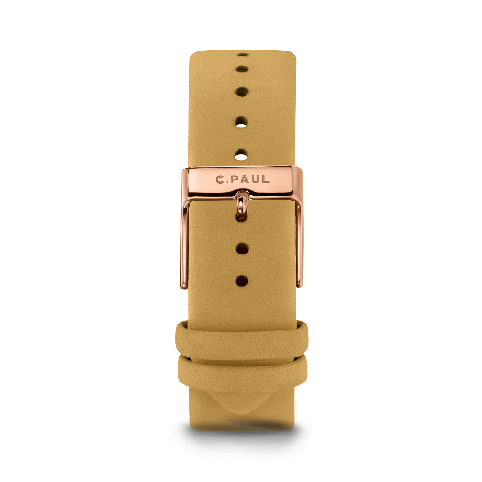 floral mustard and rose gold watch