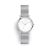 Luxury silver mesh link watch
