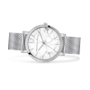 Luxury silver mesh link watch