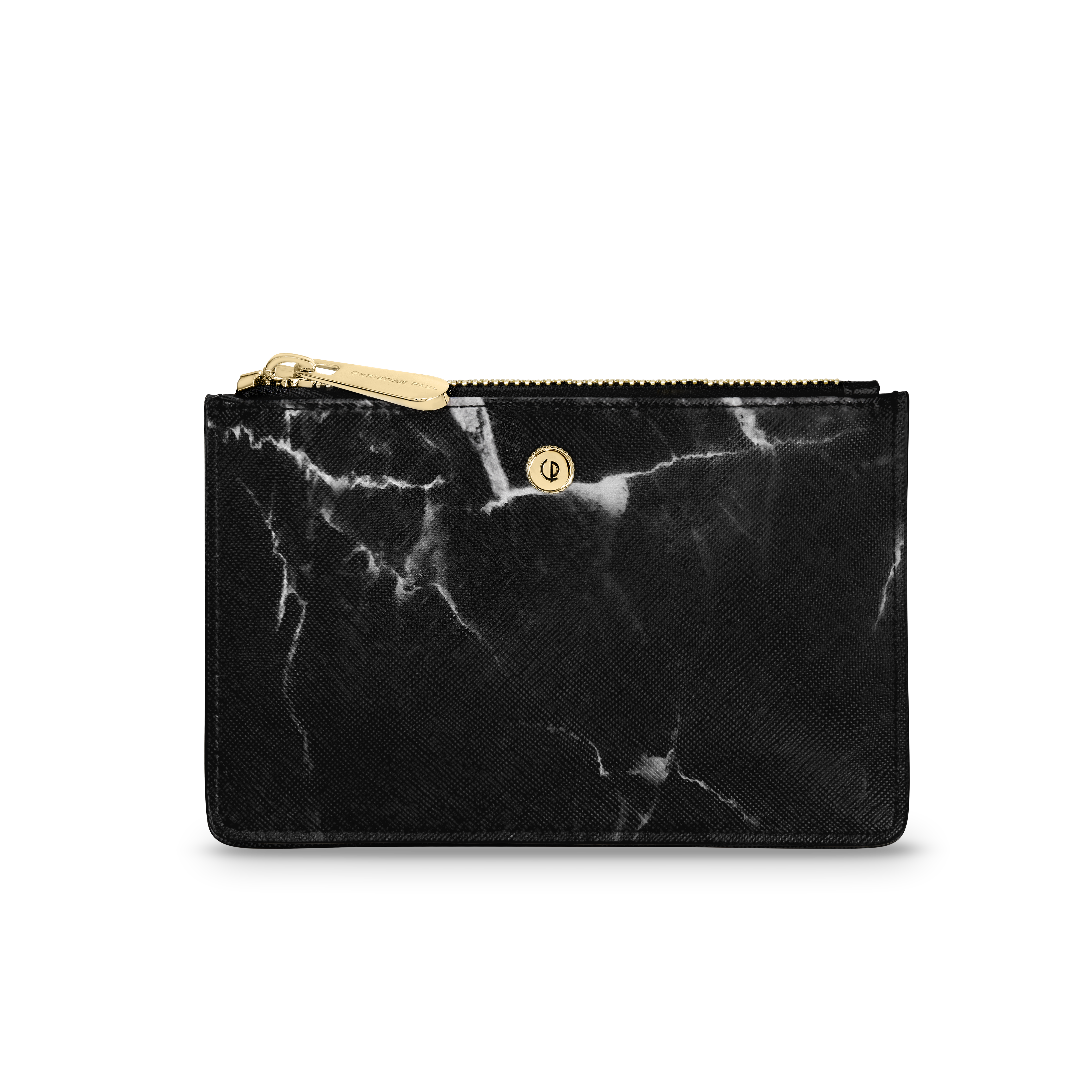 Luxury Black marble and gold Coin Purse