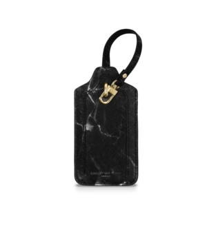 Luxury Black Marble and gold Luggage Tag